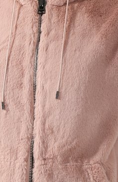 Женская шуба из экомеха TOM FORD розового цвета, арт. CSF571-FUF002 | Фото 5 (Материал внешний: Экомех, Синтетический материал; Рукава: Длинные; Женское Кросс-КТ: Экомех; Длина (верхняя одежда): Короткие; Материал подклада: Шелк; Статус проверки: Проверена категория)