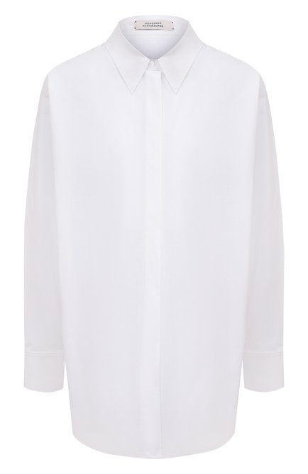 Женская хлопковая рубашка DOROTHEE SCHUMACHER белого цвета по цене 28050 руб., арт. 048201/P0PLIN P0WER | Фото 1