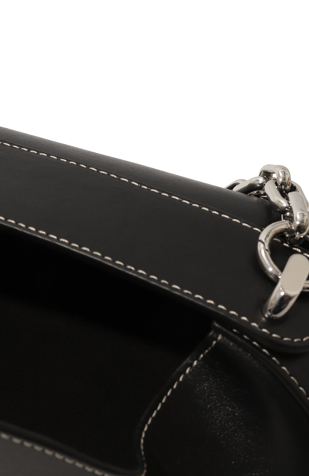 Женская сумка dinner roll YUZEFI черного цвета, арт. YUZC02-HB-DR-00 | Фото 5 (Сумки-технические: Сумки через плечо; Материал: Натуральная кожа; Ремень/цепочка: На ремешке; Размер: small)