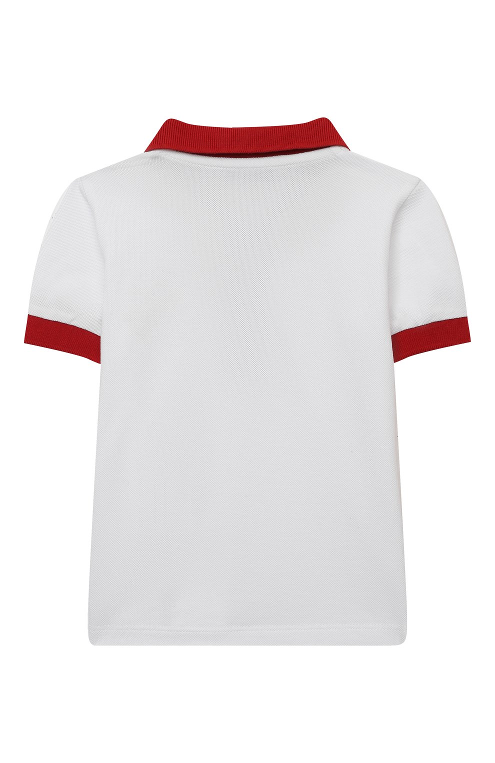 Детский комплект из поло и шорт MONCLER красного цвета, арт. G1-951-8M760-20-8496F | Фото 3 (Кросс-КТ НВ: Костюм; Рукава: Короткие; Региональные ограничения белый список (Axapta Mercury): RU; Материал сплава: Проставлено; Материал внешний: Хлопок; Драгоценные камни: Проставлено; Ростовка одежда: 12 мес | 80 см, 18 мес | 86 см, 24 мес | 92 см, 36 мес | 98 см)