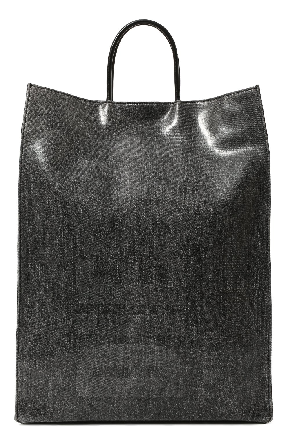 Женский сумка-шопер dsl DIESEL черного цвета, арт. X08919/P4637 | Фото 1 (Сумки-технические: Сумки-шопперы; Ремень/цепочка: На ремешке; Материал: Экокожа; Размер: large)