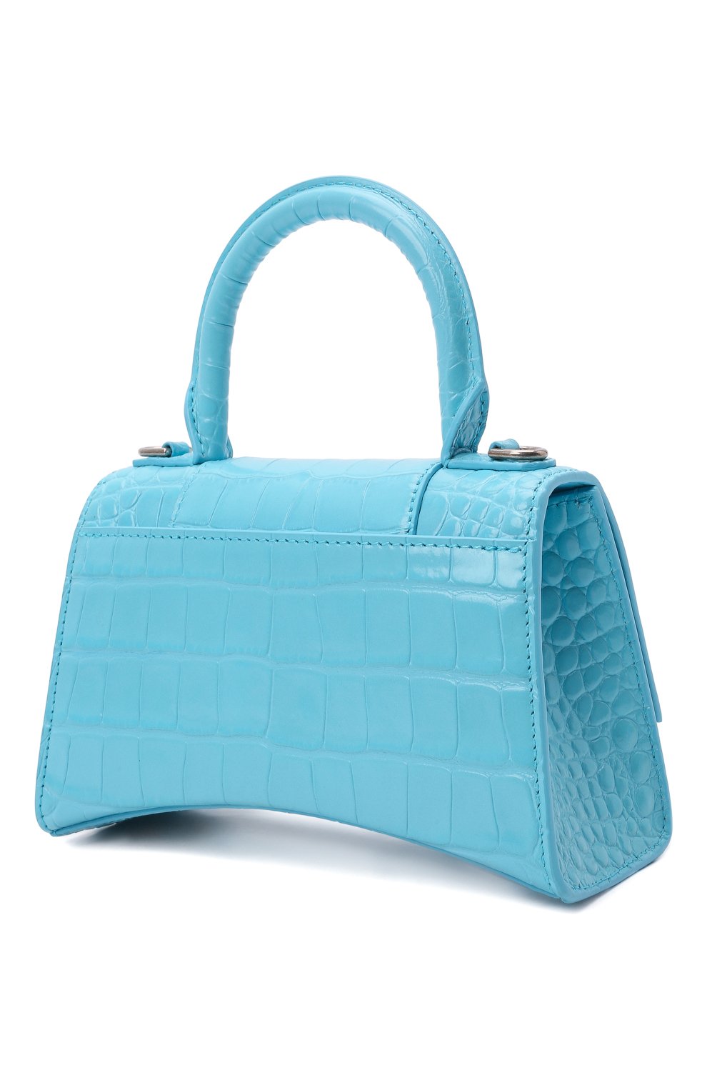 Женская голубая сумка hourglass xs BALENCIAGA купить в интернет ...