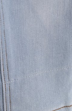 Детские джинсы с эластичной вставкой на поясе и прострочкой BURBERRY голубого цвета, арт. 4063588 | Фото 3 (Детали: На резинке; Материал сплава: Проставлено, Проверено; Нос: Не проставлено; Материал внешний: Хлопок; Статус проверки: Проверено, Проверена категор�ия)
