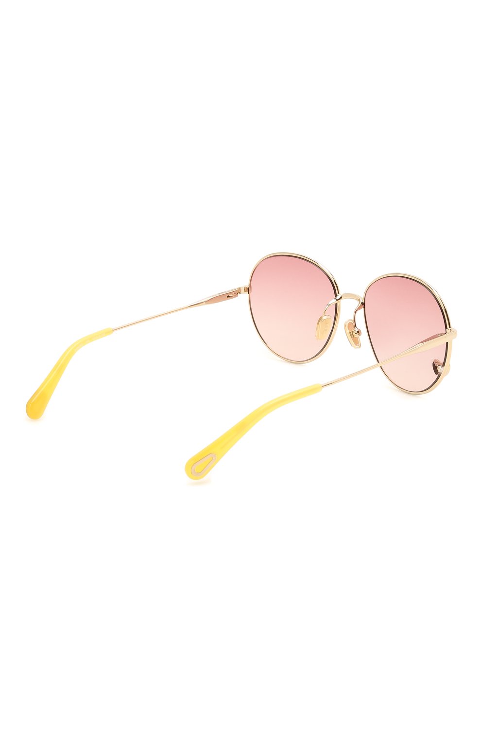 Женские солнцезащитные очки CHLOÉ розового цвета, арт. CC0006S 004 | Фото 3 (Региональные ограничения белый список (Axapta Mercury): RU; Оптика Гендер: оптика-женское; Очки форма: Круглые)