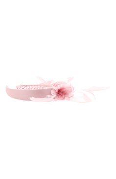Детского ободок EIRENE розового цвета, арт. H202105 | Фото 2 (Материал: Текстиль, Синтетический материал)