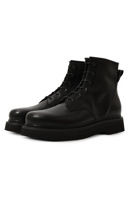 Мужские кожаные ботинки PREMIATA черного цвета, арт. 32135/LUX | Фото 1 (Материал внутренний: Натуральная кожа; Подошва: Массивная; Драгоценные камни: Проставлено; Материал сплава: Проставлено)