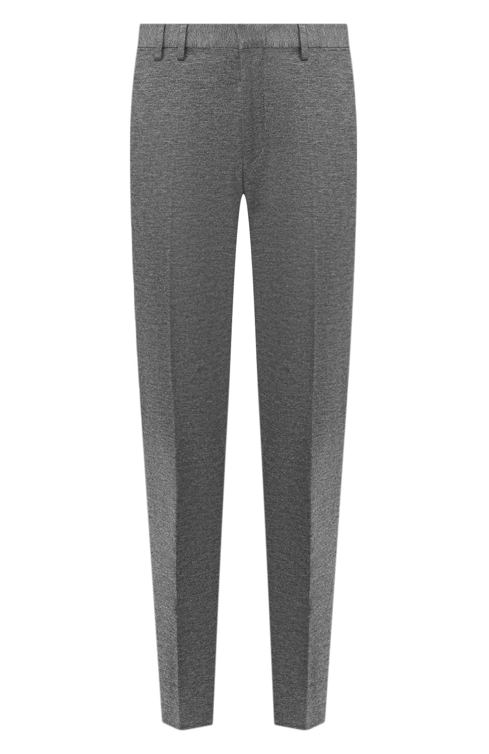 Мужские брюки из вискозы HUGO серого цвета, арт. 50428055 | Фото 1 (Случай: Повседневный; Материал внешний: Вискоза; Стили: Кэжуэл)