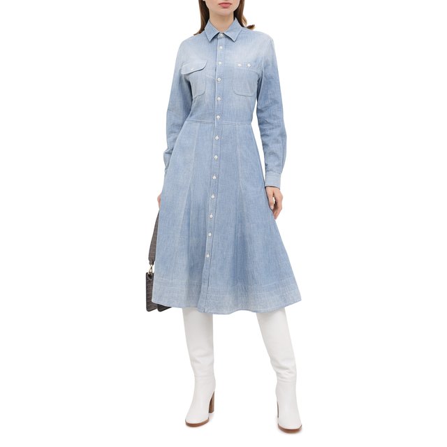 фото Хлопковое платье ralph lauren