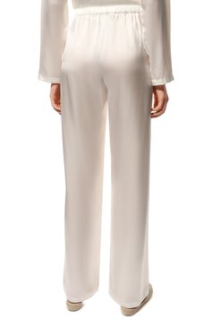 Женская шелковая пижама LA PERLA белого цвета, арт. 0051240 | Фото 6 (Материал внешний: Шелк)
