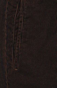 Мужские хлопковые брюки KITON темно-коричневого цвета, арт. UP1LACJ0278B | Фото 5 (Силуэт М (брюки): Чиносы; Длина (брюки, джинсы): Стандартные; Случай: Повседневный; Материал сплава: Проставлено; Материал внешний: Хлопок; Драгоценные камни: Проставлено; Стили: Кэжуэл)