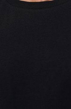 Мужская хлопковая футболка DONDUP темно-синего цвета, арт. US198/JF0309U FS6 | Фото 5 (Принт: Без принта; Рукава: Короткие; Длина (для топов): Стандартные; Материал сплава: Проставлено; Материал внешний: Хлопок; Стили: Спорт-шик; Драгоценные камни: Проставлено)