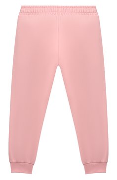 Мужского хлопковые джоггеры MOSCHINO розового цвета, арт. HPP02Y/LDA26/4A-8A | Фото 2 (Девочки Кросс-КТ: Брюки-одежда, Джоггеры-одежда; Региональные ограничения белый список (Axapta Mercury): Не проставлено; Нос: Не проставлено; Ростовка одежда: 4 года | 104 см, 5 лет | 110 см, 6 лет | 116 см, 8 лет | 128 см)