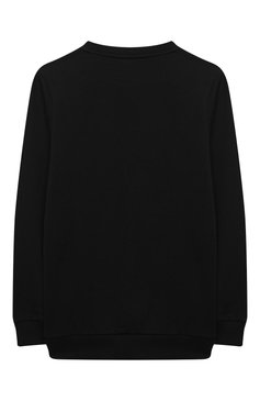 Детский хлопковый свитшот BALMAIN черного цвета, арт. 6N4640/NX300/12-16 | Фото 2 (Рукава: Длинные; Материал внешний: Хлопок; Мальчики Кросс-КТ: Свитшот-одежда; Ростовка одежда: 12 лет | 152 см, 13 - 15 лет | 158 см, 16 лет | 164 см)