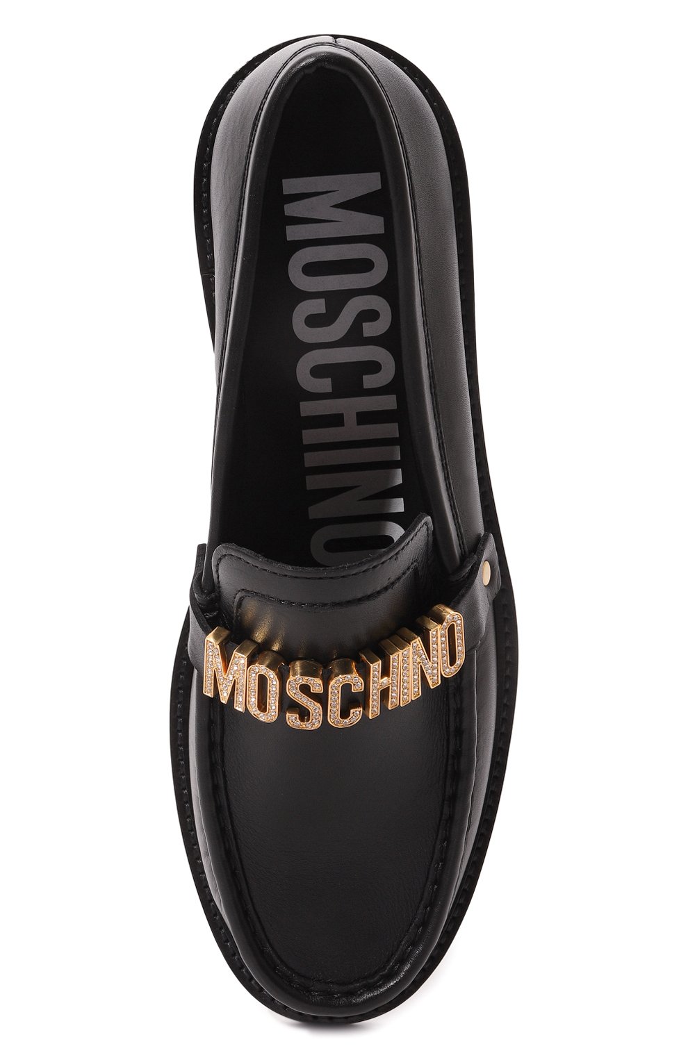 фото Кожаные лоферы moschino