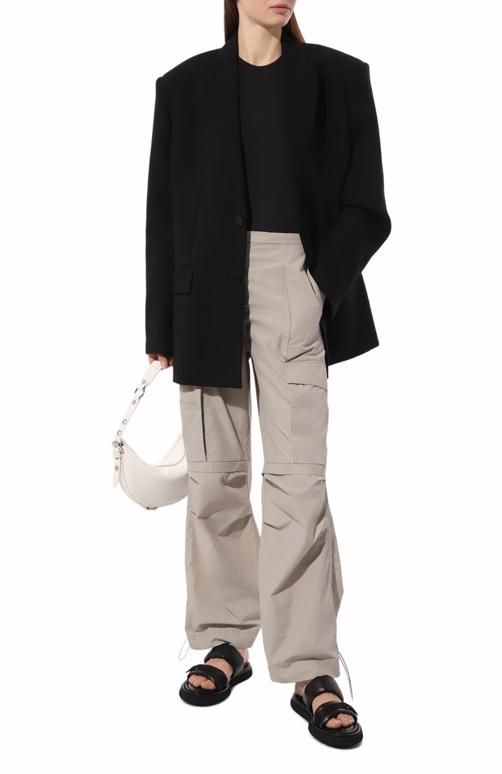 Женские кожаные шлепанцы PREMIATA черного цвета, арт. M6507/NAPPA | Фото 2 (Подошва: Платформа; Материал внутренний: Натуральная кожа; Материал сплава: Проставлено; Драгоценные камни: Проставлено)