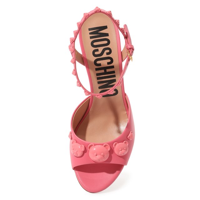 фото Кожаные босоножки moschino