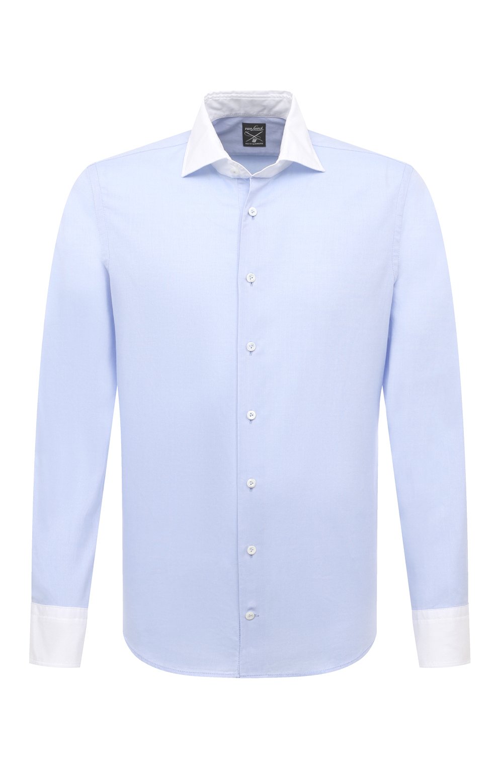 Мужская голубая хлопковая сорочка VAN LAACK купить в интернет-магазине ...