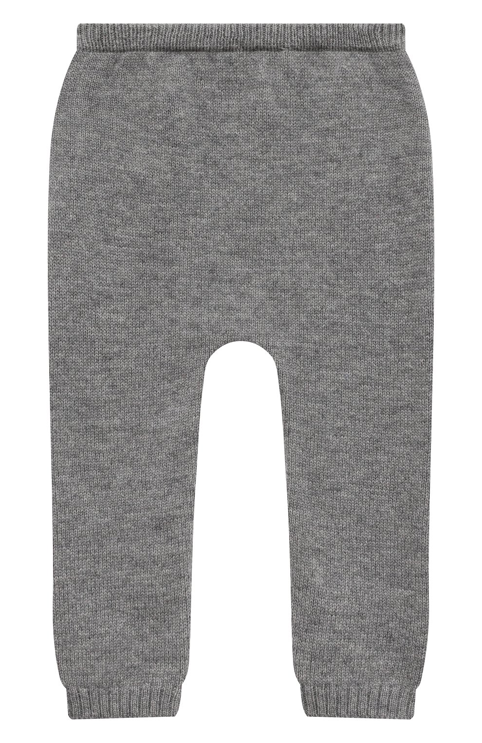 Детский комплект из пуловера и брюк BABY T серого цвета, арт. 22AI170C/18M-3A | Фото 5 (Материал внешний: Шерсть; Материал сплава: Проставлено; Нос: Не проставлено)