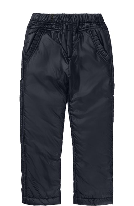 Детские утепленные брюки с эластичным поясом ALETTA темно-синего цвета по цене 8855 руб., арт. AF777318/9A-16A | Фото 1