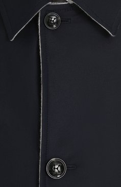 Мужской двухсторонний однобортный плащ  KITON темно-синего цвета, арт. UW0260CV03P13 | Фото 5 (Мужское Кросс-КТ: Плащ-верхняя одежда, Верхняя одежда; Материал внешний: Шерсть, Синтетический материал, Кашемир; Рукава: Длинные; Материал внутренний: Не назначено; Длина (верхняя одежда): До середины бедра; Материал сплава: Проставлено; Стили: Классический; Драгоценные камни: Проставлено)