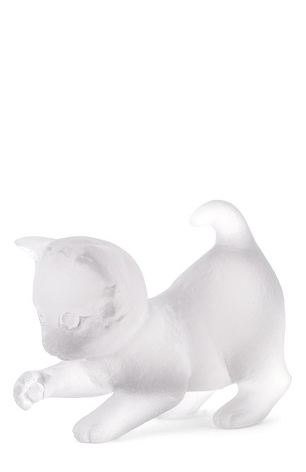Скульптура playing kitten DAUM бесцветного цвета, арт. 05263-1/C | Фото 1 (Статус проверки: Проверена категория; Ограничения доставки: fragile-2)