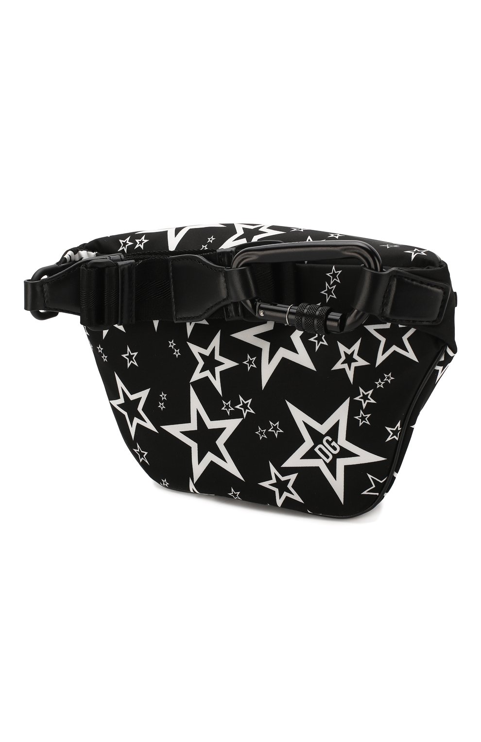Женская поясная сумка millennial star DOLCE & GABBANA черного цвета, арт. BB6768/AJ610 | Фото 3 (Размер: medium; Материал: Текстиль; Стили: Спорт; Застежка: Молния; Кросс-КТ: другое)