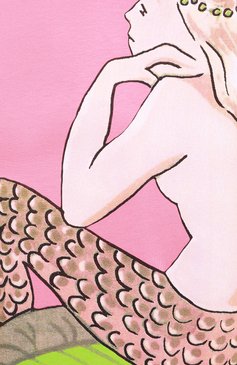 Женская футболка loewe x paula's ibiza LOEWE розового цвета, арт. S616341X15 | Фото 5 (Рукава: Короткие; Принт: С принтом; Длина (для топов): Удлиненные; Материал внешний: Хлопок; Женское Кросс-КТ: Футболка-одежда)
