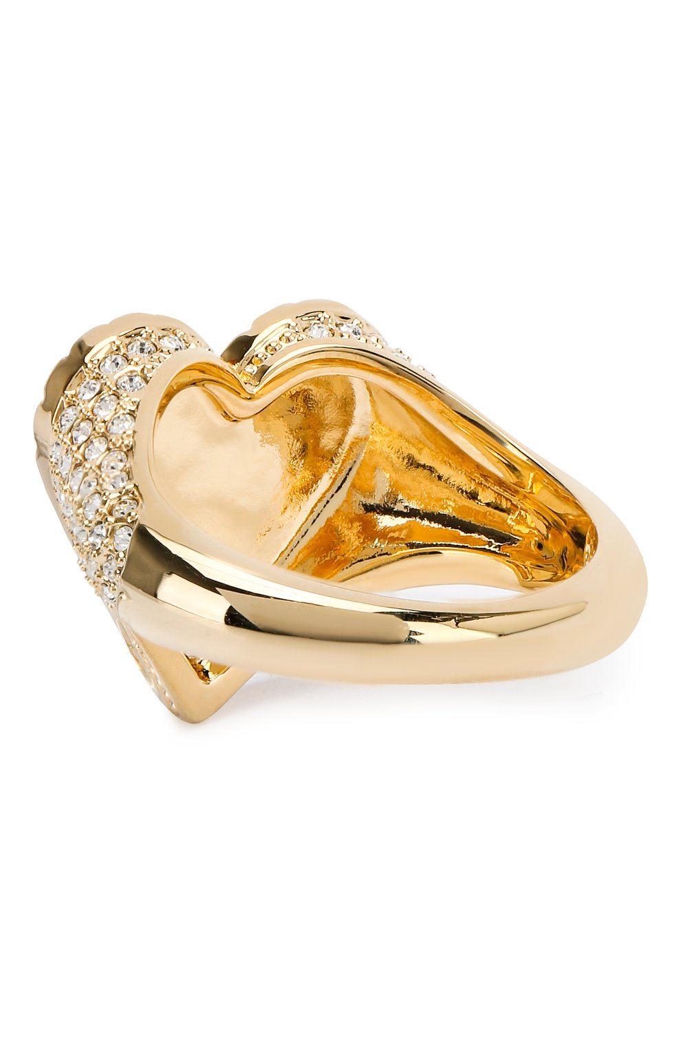 Женское кольцо lucky goddess heart SWAROVSKI золотого цвета, арт. 5482528 | Фото 2 (Статус проверки: Проверено, Проверена категория; Материал: Металл)