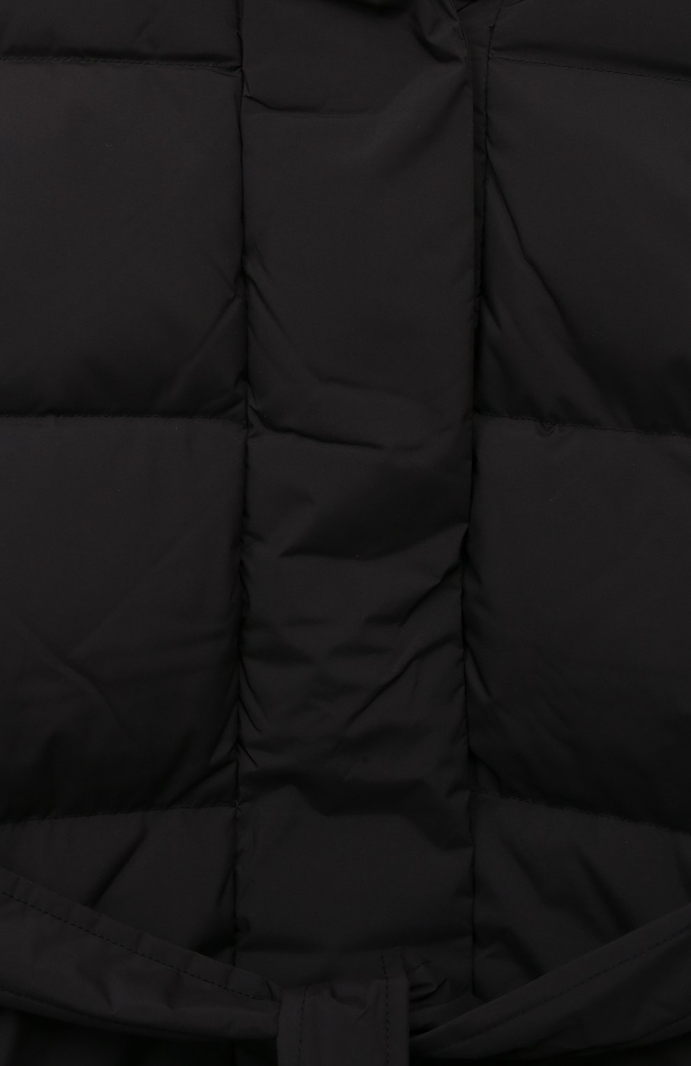 Детская пуховая кур тка ADD черного цвета, арт. AFGB0011 NY274 | Фото 3 (Кросс-КТ: Зима; Девочки Кросс-КТ: Пуховик-верхняя одежда; Рукава: Длинные; Материал внешний: Синтетический материал; Материал сплава: Проставлено; Материал подклада: Синтетический материал; Драгоценные камни: Проставлено; Материал утеплителя: Пух и перо)