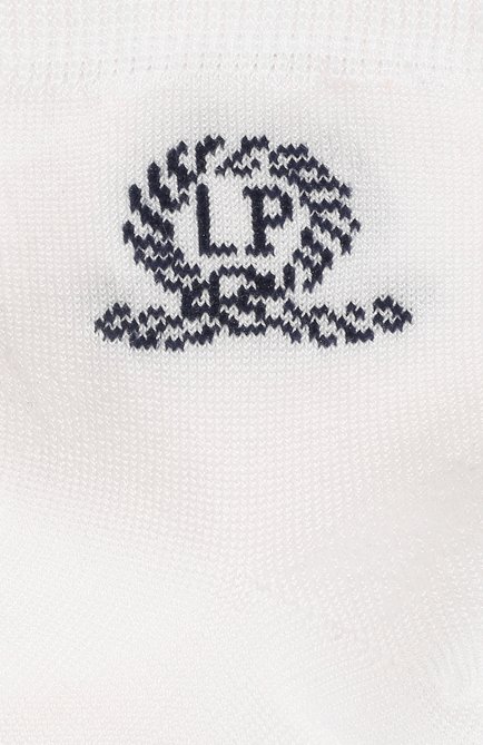 Детские хлопковые носки LA PERLA белого цвета, арт. 42035/1-2 | Фото 2 (Материал: Текстиль, Хлопок; Региональные ограничения белый список (Axapta Mercury): RU; Кросс-КТ: Носки)