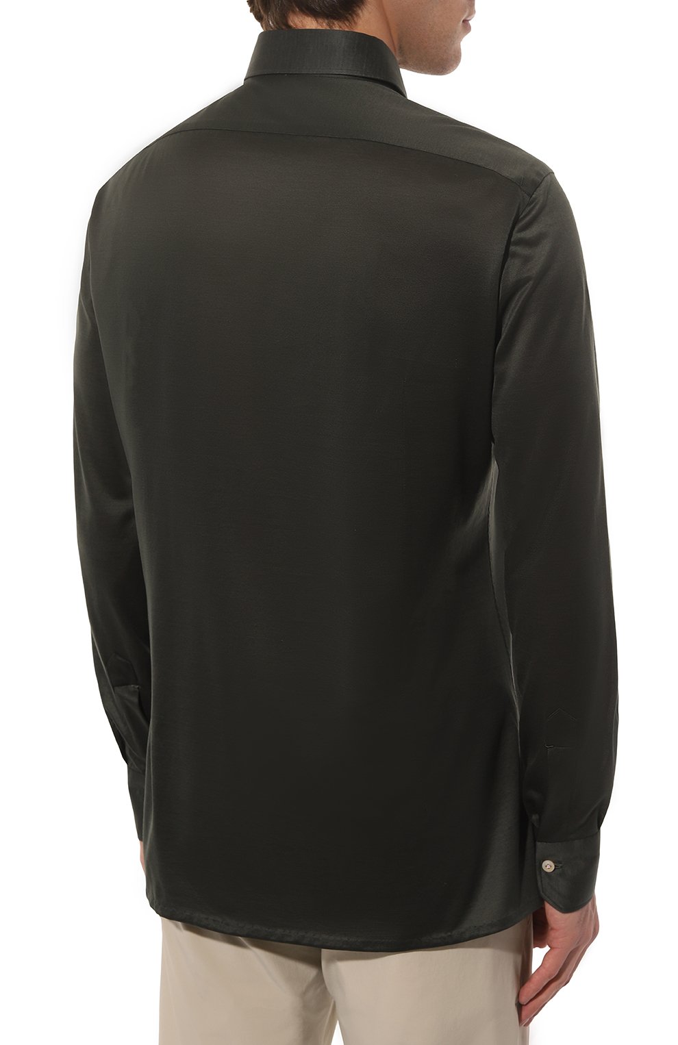 Хлопковая рубашка Kiton  UMCNERH0841313 Фото 4