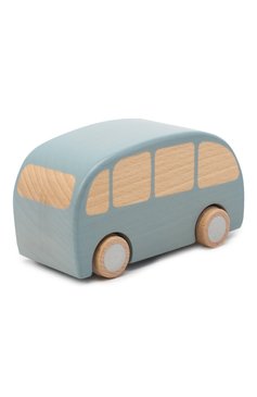 Детского игрушечный автобус MAILEG голубого цвета, арт. 12-9001-01 | Фото 3 (Игрушки: Машины - наземный; Материал: Дерево, Растительное волокно)