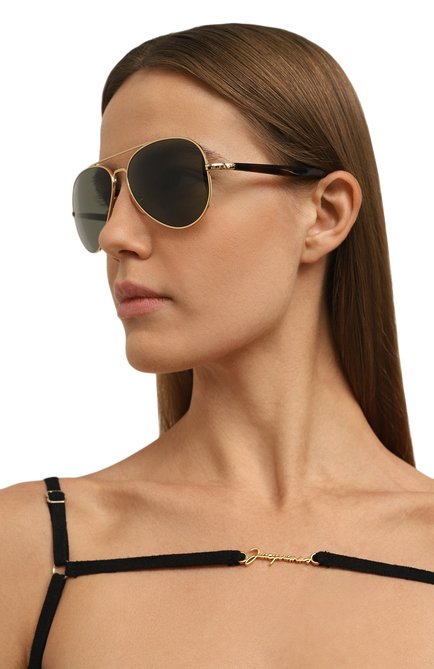 Женские солнцезащитные очки RAY-BAN серого цвета, арт. 3675-001/58 | Фото 2 (Тип очков: С/з; Кросс-КТ: С/з-унисекс; Очки форма: Авиаторы; Оптика Гендер: оптика-унисекс)