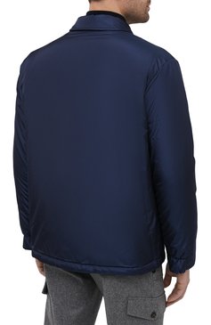 Мужская пуховая куртка ZILLI SPORT темно-синего цвета, арт. MAU-ZS005-00000/0001 | Фото 4 (Кросс-КТ: Куртка; Материал внешний: Шелк, Синтетический материал; Рукава: Длинные; Региональные ограничения белый список (Axapta Mercury): Не проставлено, RU; Материал сплава: Проставлено; Стили: Классический; Мужское Кросс-КТ: Куртка-пуховая; Материал подклада: Синтетич�еский материал; Драгоценные камни: Проставлено; Длина (верхняя одежда): Короткие; Материал утеплителя: Пух и перо)