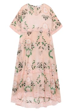 Детское платье из вискозы ERMANNO SCERVINO розового цвета, арт. ESFAB014 GAS01 WS007/M-XL | Фото 1 (Рукава: Длинные; Случай: Повседневный; Региональные ограничения белый список (Axapta Mercury): RU; Материал внешний: Вискоза; Девочки Кросс-КТ: Платье-одежда; Материал подклада: Хлопок; Ростовка одежда: 13 - 15 лет | 158 см, 12 лет | 152 см, 16 лет | 164 см)
