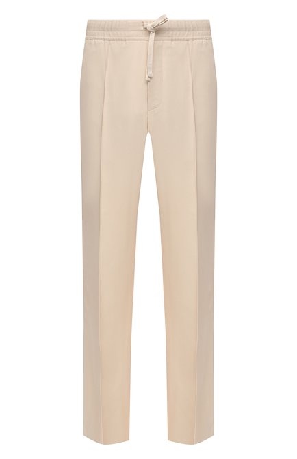 Мужские брюки из вискозы TOM FORD кремвого цвета по цене 104500 руб., арт. 979R03/739D42 | Фото 1
