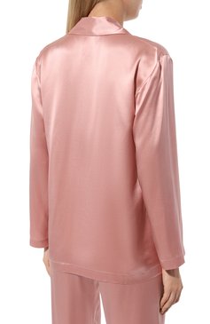 Женская шелковая пижама LA PERLA розового цвета, арт. 0020288 | Фото 4 (Материал внешний: Шелк; Материал сплава: Проставлено; Нос: Не проставлено)