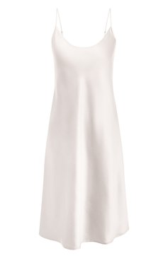 Женская шелковая сорочка LA PERLA белого цвета, арт. 0046930 | Фото 1 (Материал внешний: Шелк)