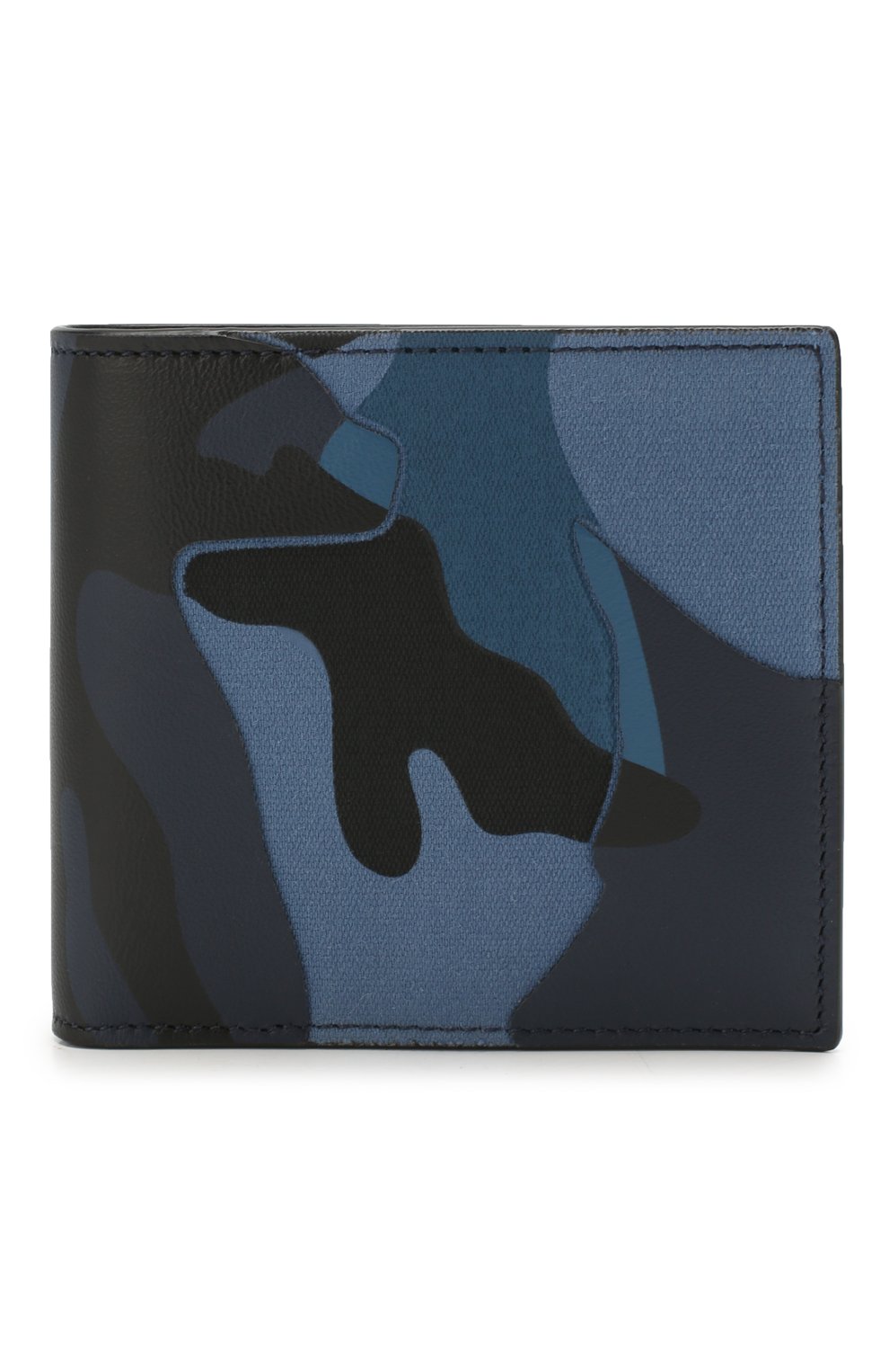 Мужской комбинированное портмоне VALENTINO темно-синего цвета, арт. TY2P0445/TND | Фото 1 (Материал: Текстиль, Натуральная кожа)
