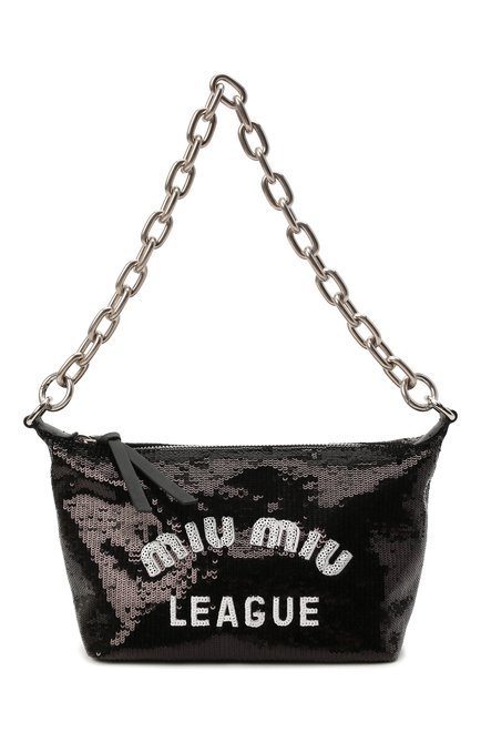 Женская сумка MIU MIU черного цвета по цене 155000 руб., арт. 5BC103-2F3O-F0002-OL1 | Фото 1
