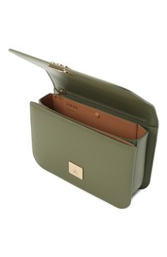 Женская сумка goya LOEWE зеленого цвета, арт. A896N01X03 | Фото 5 (Сумки-технические: Сумки через плечо; Материал: Натуральная кожа; Ремень/цепочка: На ремешке; Размер: small)