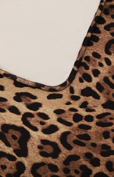Детского хлопковое одеяло DOLCE & GABBANA леопардового цвета, арт. LNJA88/G7G5H | Фото 4 (Материал: Текстиль, Хлопок)