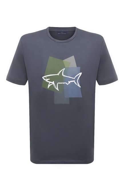 Мужская хлопковая футболка PAUL&SHARK синего цвета по цене 34550 руб., арт. 24411073 | Фото 1