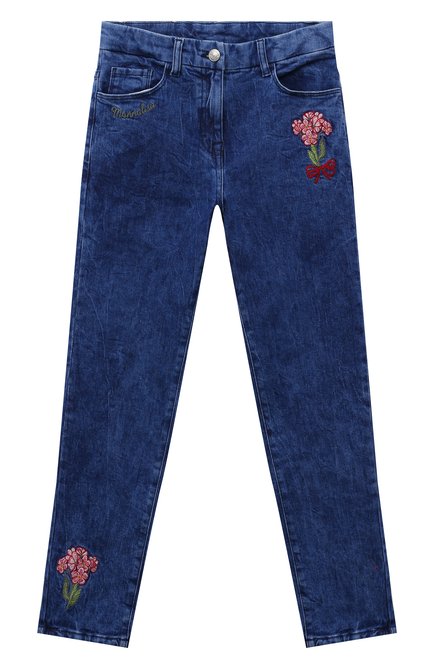 Детские джинсы MONNALISA синего цвета по цене 20150 руб., арт. 19B407 | Фото 1