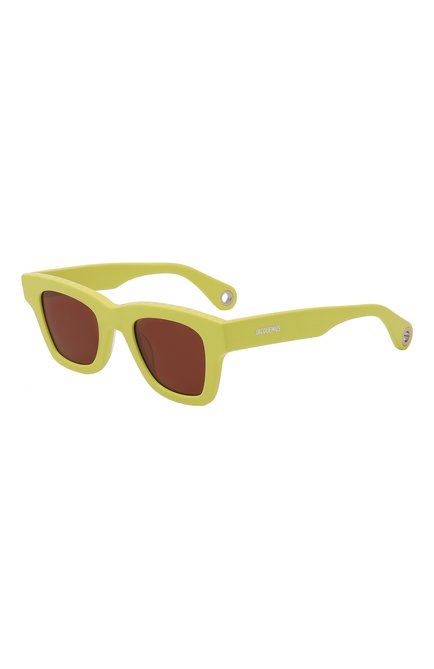 Женские солнцезащитные очки JACQUEMUS желтого цвета, арт. LES LUNETTES N0CI0 YELL0W | Фото 1 (Тип очков: С/з; Оптика Гендер: оптика-женское; Очки форма: Квадратные)