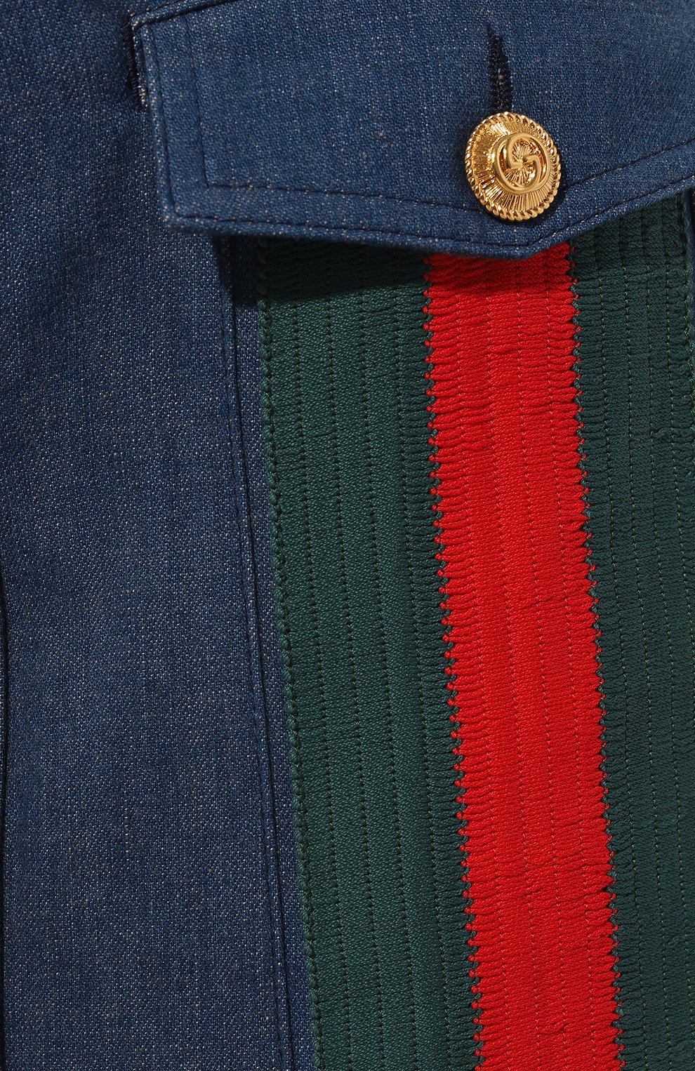Женская юбка GUCCI разноцветного цвета, арт. 573410 XDAOJ | Фото 5 (Женское Кросс-КТ: Юбка-одежда; Материал сплава: Проставлено; Материал внешний: Хлопок; Длина Ж (юбки, платья, шорты): До колена; Драгоценные камни: Проставлено; Стили: Кэжуэл)