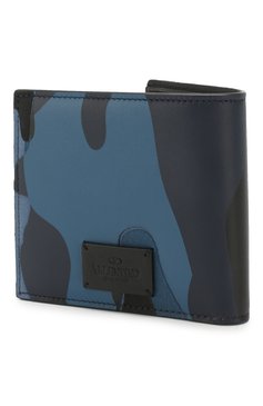 Мужской комбинированное портмоне VALENTINO темно-синего цвета, арт. TY2P0445/TND | Фото 2 (Материал: Текстиль, Натуральная кожа)