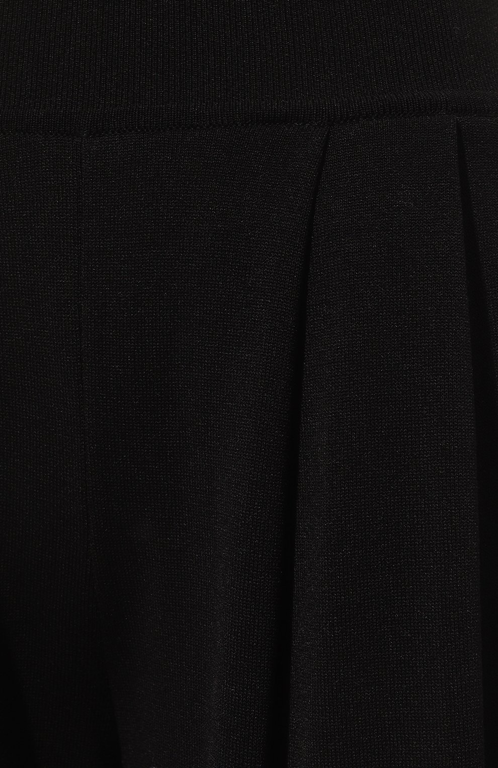 Женские брюки из шелка и вискозы FREEAGE черного цвета, арт. W24.PT089.6070.900 | Фото 5 (Силуэт Ж (брюки и джинсы): Широкие; Материал внешний: Шелк; Длина (брюки, джинсы): Стандартные; Женское Кросс-КТ: Брюки-одежда; Материал сплава: Проставлено; Драгоценные камни: Проставлено; Стили: Кэжуэл)