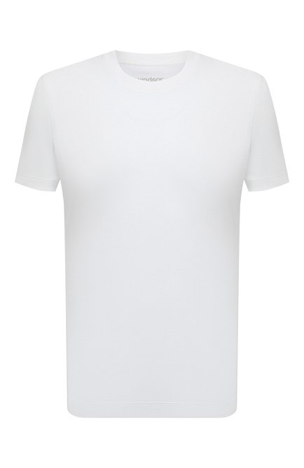Мужская хлопковая футболка WINDSOR белого цвета, арт. 13 GABRIELL0-R 10010275 | Фото 1 (Материал внешний: Хлопок; Длина (для топов): Стандартные; Рукава: Короткие; Принт: Без принта; Стили: Кэжуэл)