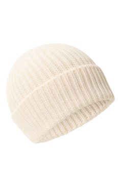 Женская шерстяная шапка GOLDEN GOOSE DELUXE BRAND бежевого цвета, арт. GUP01035.P000601 | Фото 1 (Материал: Текстиль, Шерсть; Материал сплава: Проставлено; Нос: Не проставлено)